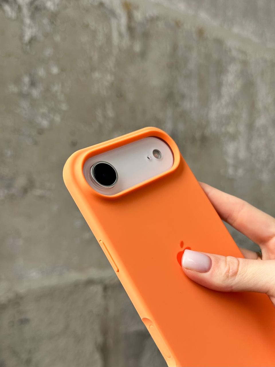Чохол Silicone case з відкритою камерою на iPhone 17 Air Papaya (40)