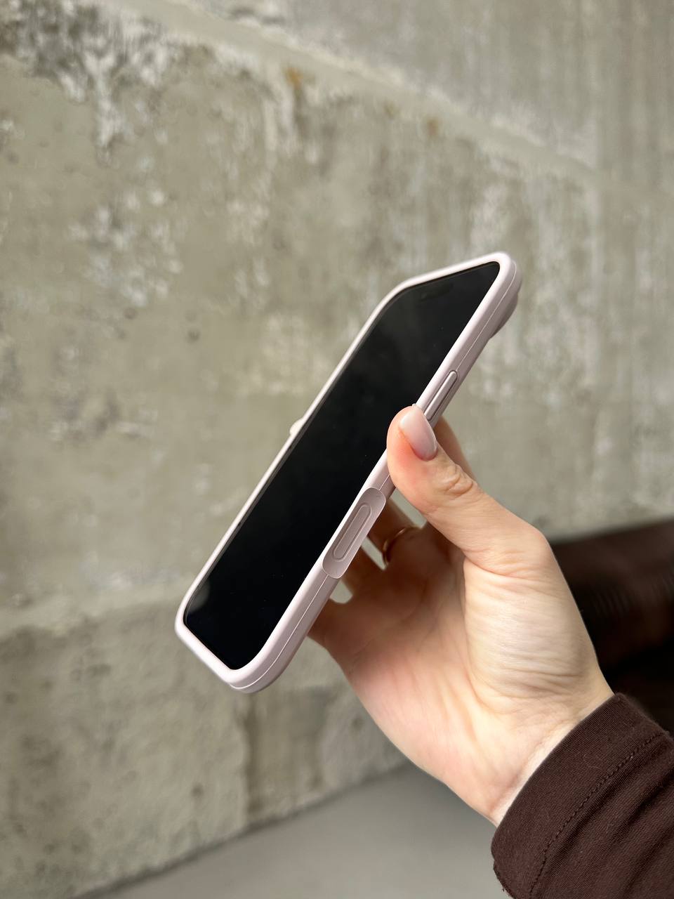 Чохол Silicone case з відкритою камерою на iPhone 17 Air Lavander (08)