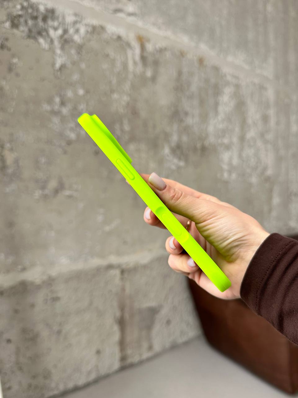 Чохол Silicone case з відкритою камерою на iPhone 17 Air Shiny Green (34)