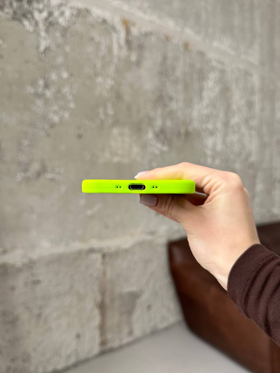 Чохол Silicone case з відкритою камерою на iPhone 17 Air Shiny Green (34)