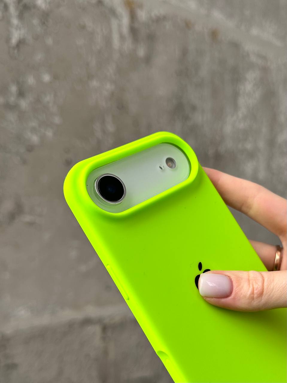Чохол Silicone case з відкритою камерою на iPhone 17 Air Shiny Green (34)