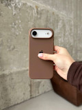 Чохол Silicone case з відкритою камерою на iPhone 17 Air Chocolate (43)