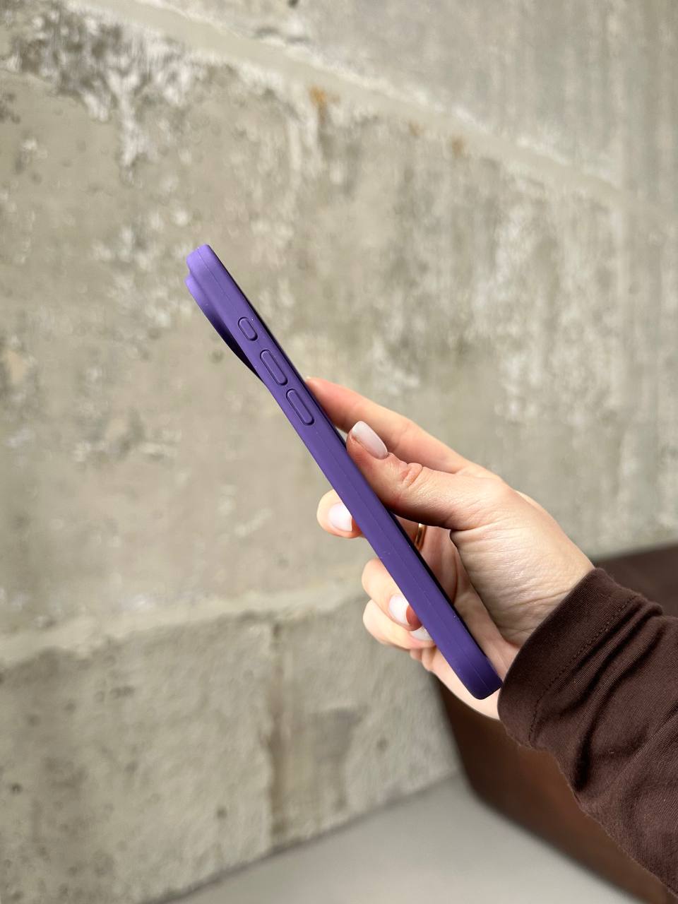 Чехол Silicone case с открытой камерой на iPhone 17 Air Amethyst (21)