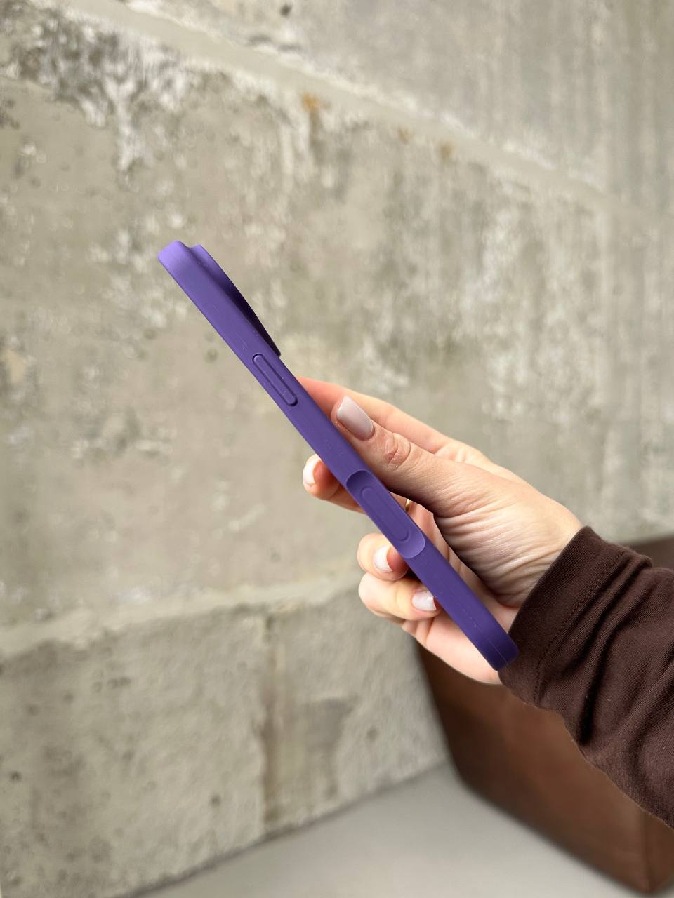 Чехол Silicone case с открытой камерой на iPhone 17 Air Amethyst (21)