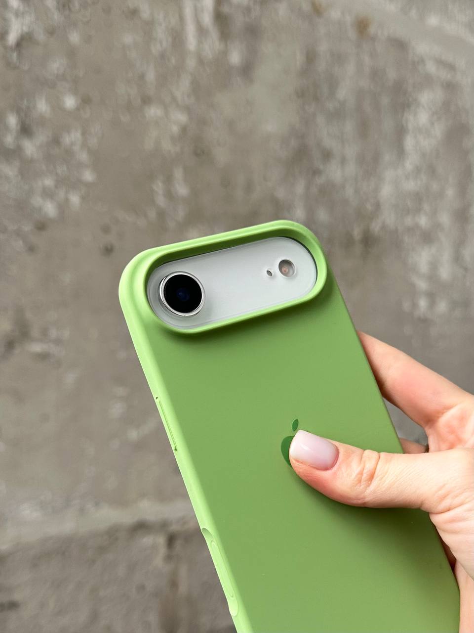 Чохол Silicone case з відкритою камерою на iPhone 17 Air Mint Gum (39)