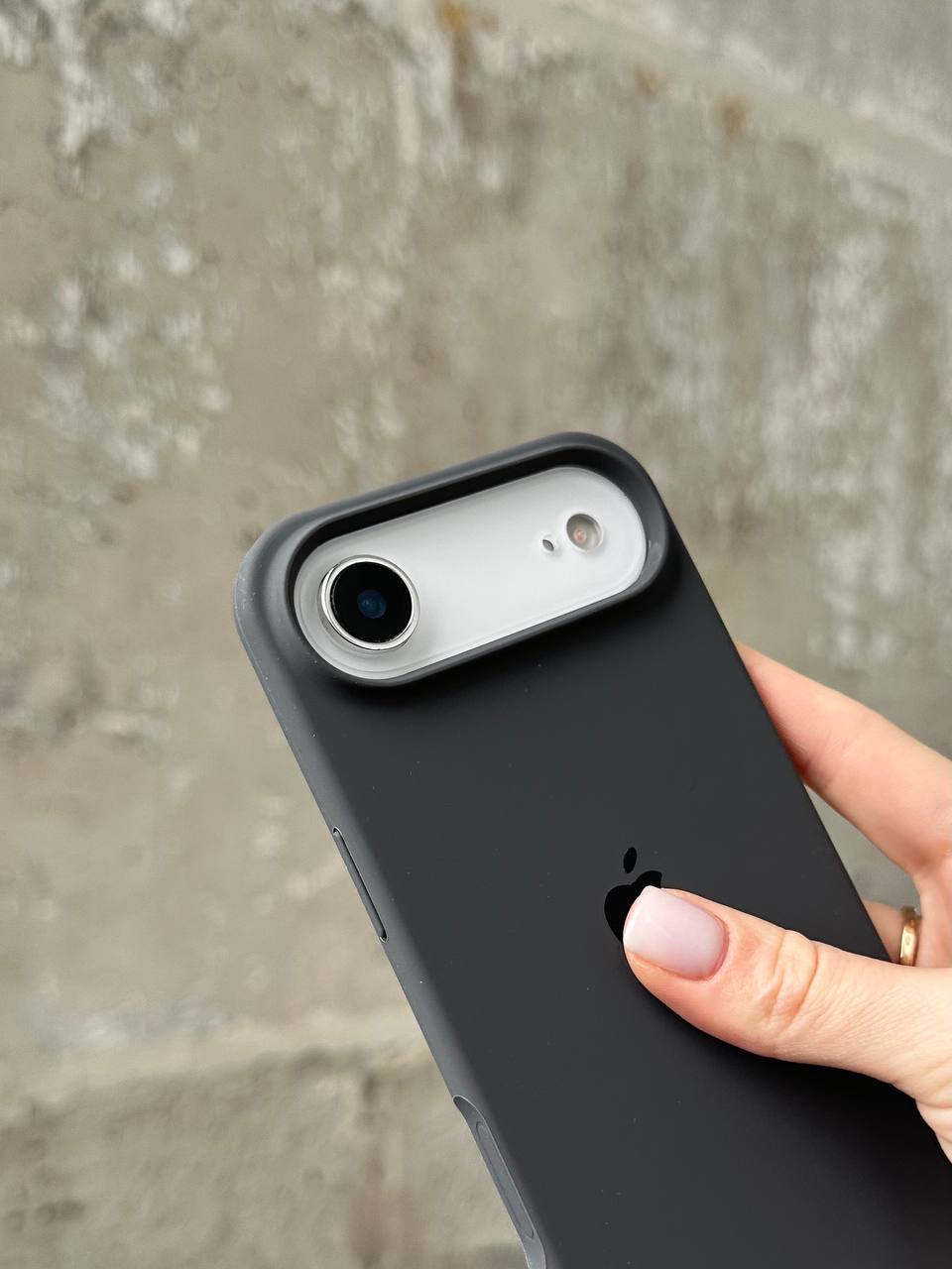 Чохол Silicone case з відкритою камерою на iPhone 17 Air Graphite (24)