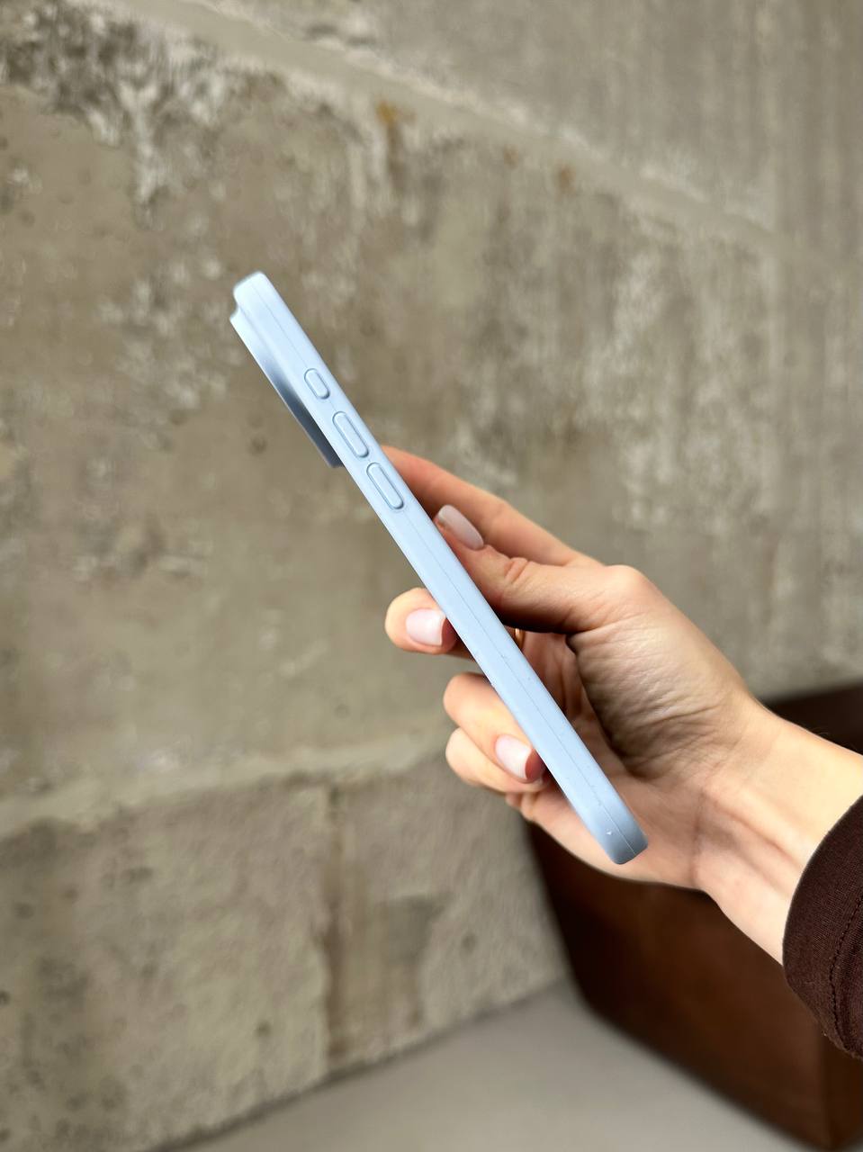 Чехол Silicone case с открытой камерой на iPhone 17 Air Lilac (05)