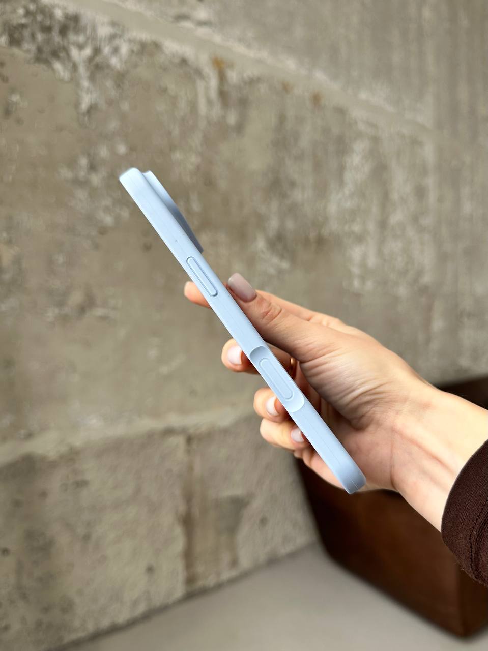 Чехол Silicone case с открытой камерой на iPhone 17 Air Lilac (05)