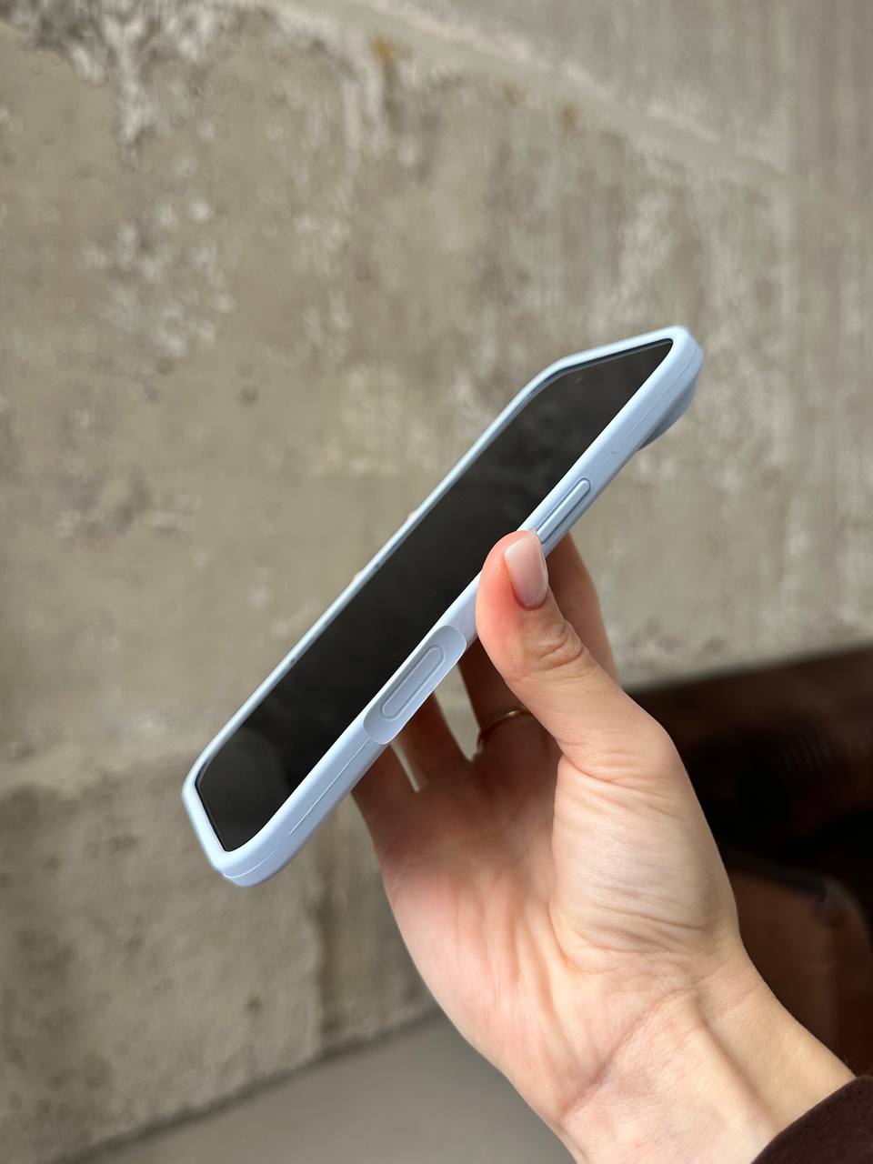 Чехол Silicone case с открытой камерой на iPhone 17 Air Lilac (05)