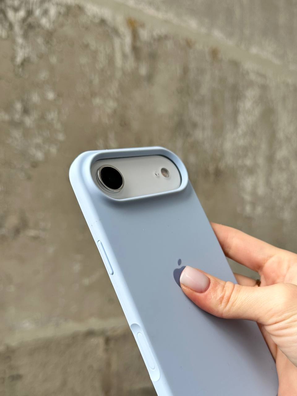 Чехол Silicone case с открытой камерой на iPhone 17 Air Lilac (05)