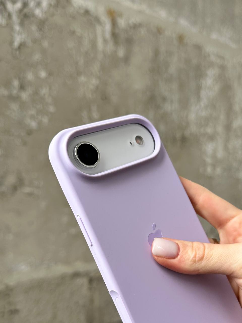 Чехол Silicone case с открытой камерой на iPhone 17 Air Lilac Purple (25)