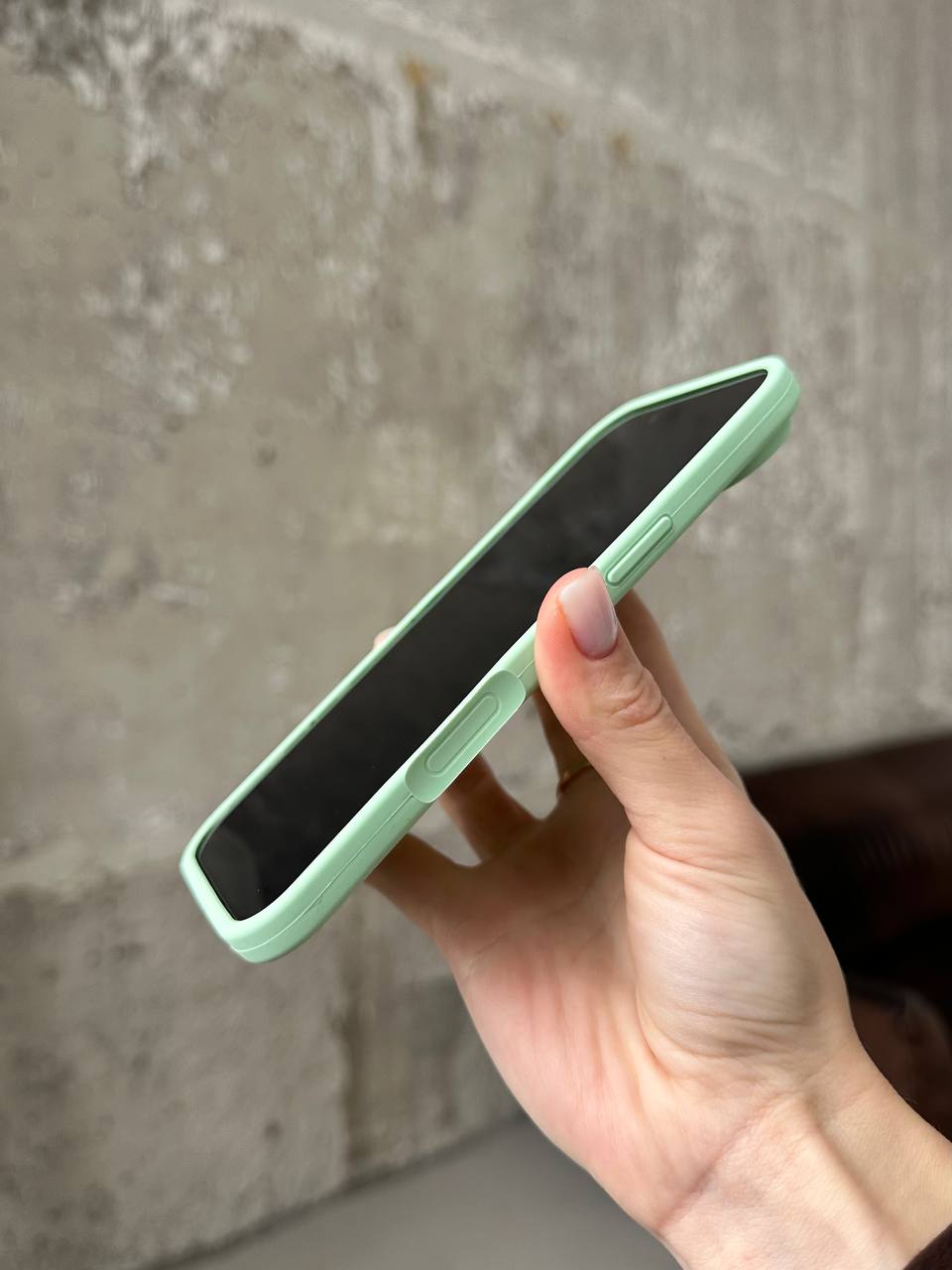 Чохол Silicone case з відкритою камерою на iPhone 17 Air Pistachio (42)