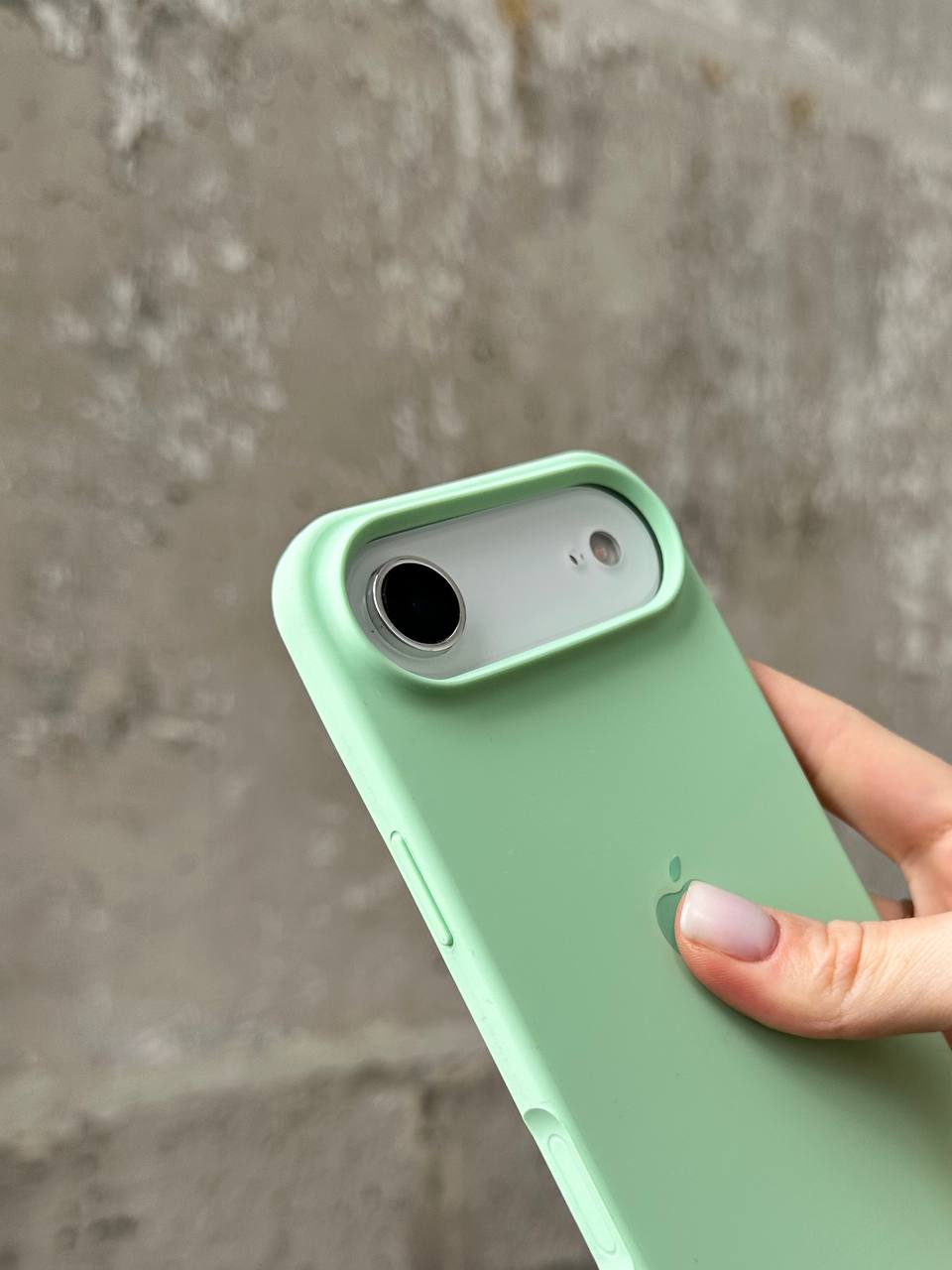 Чохол Silicone case з відкритою камерою на iPhone 17 Air Pistachio (42)