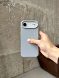Чохол Silicone case з відкритою камерою на iPhone 17 Air Mist Blue (19)