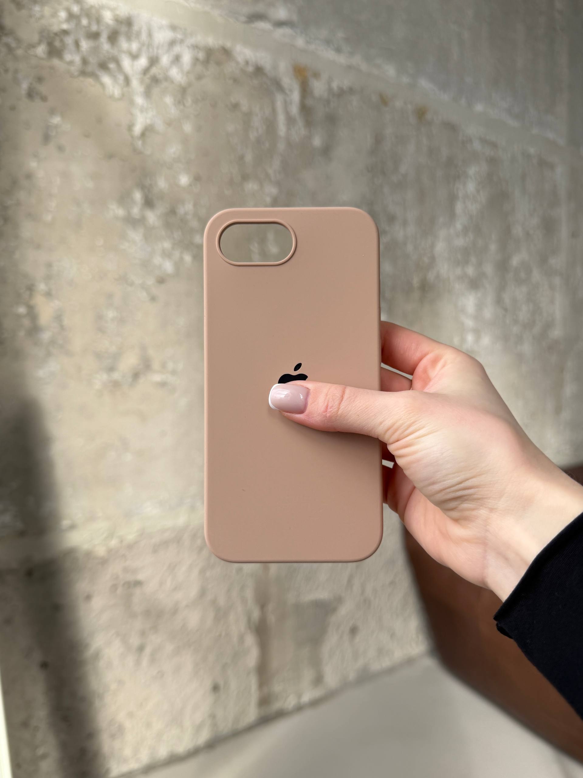 Чохол Silicone case з відкритою камерою на iPhone 16e / 17e Desert (44)