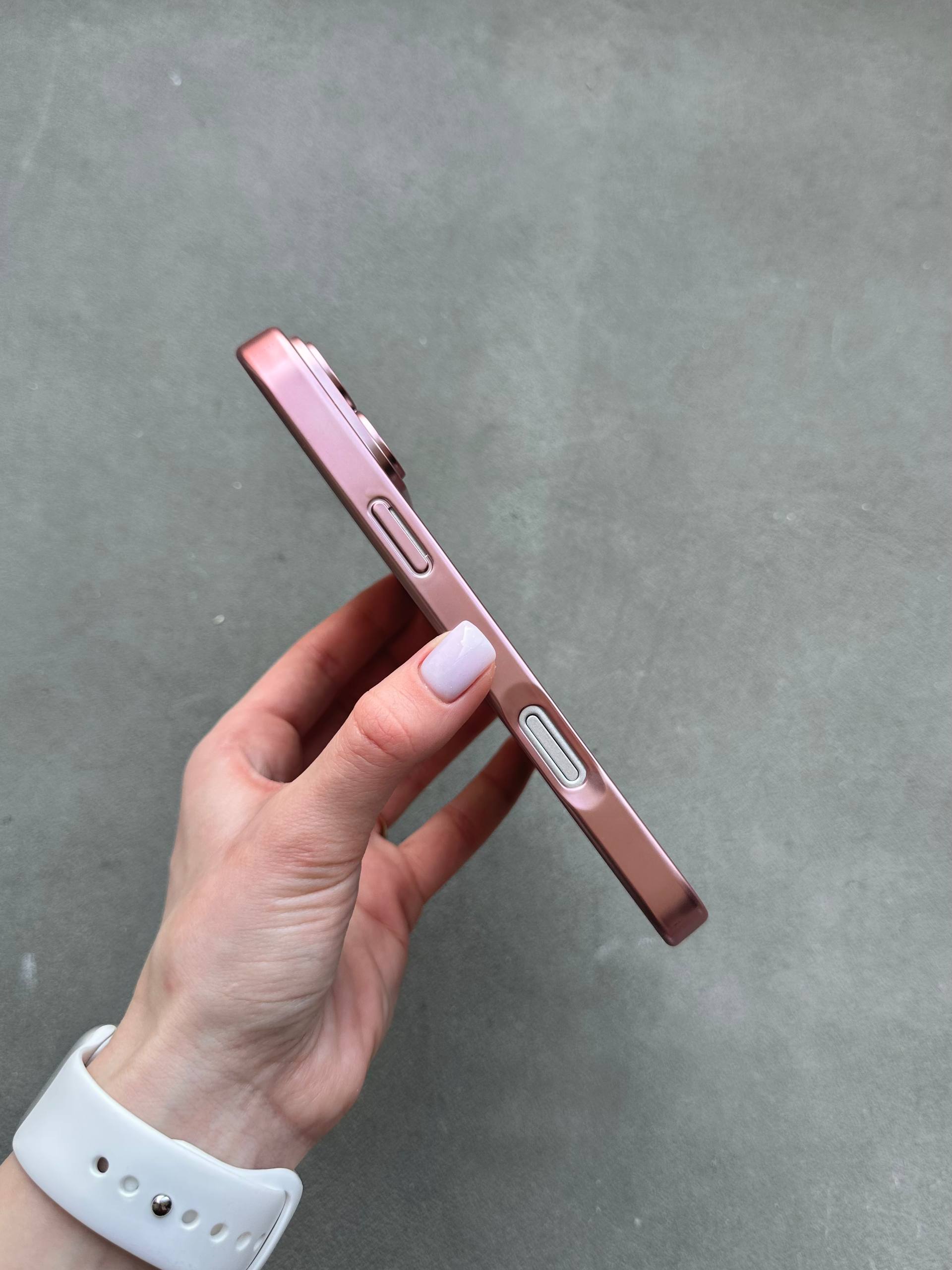 Чехол цветной Shining case с Magsafe на iPhone 17 Pro Pink