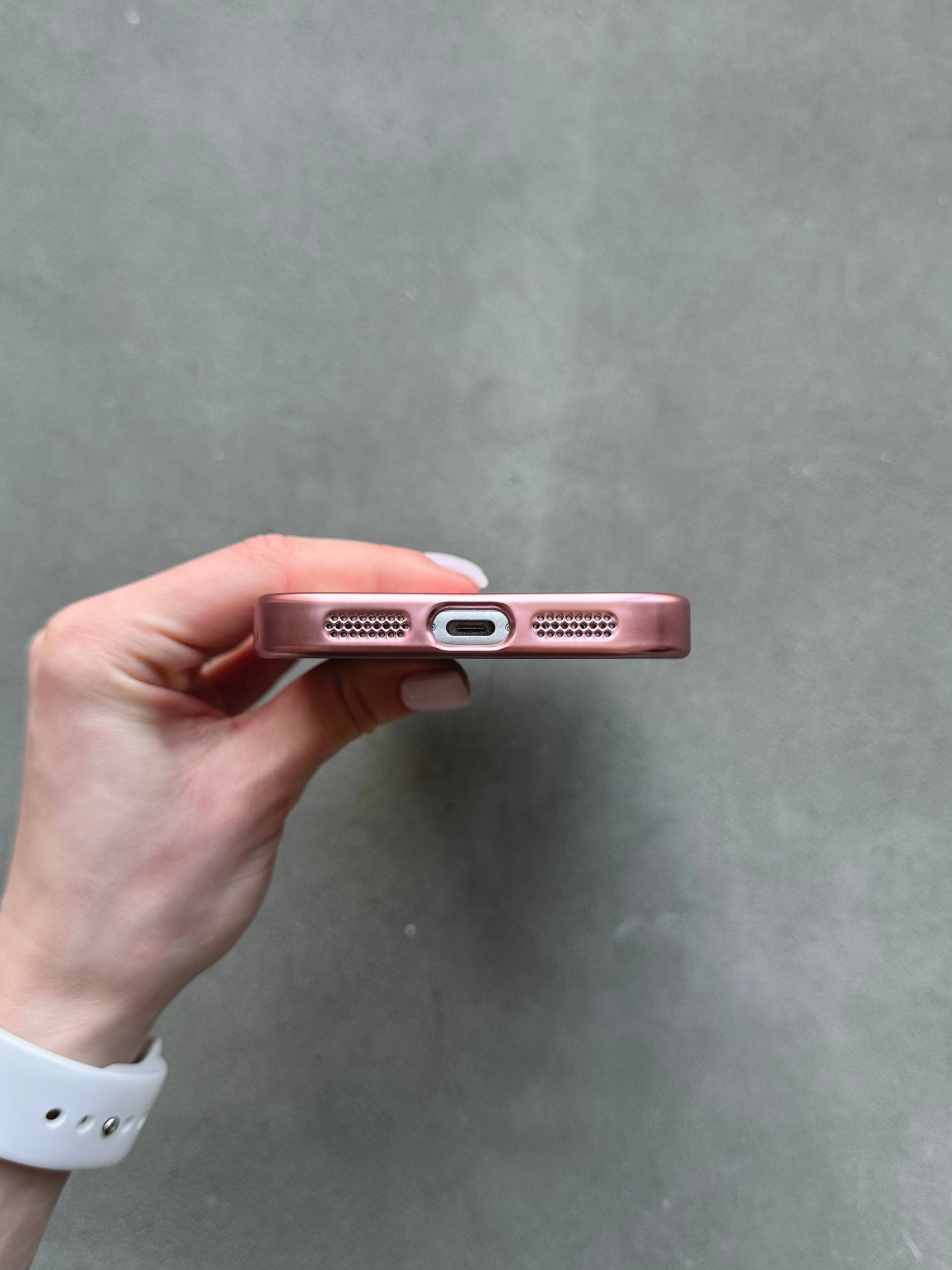 Чехол цветной Shining case с Magsafe на iPhone 17 Pro Pink