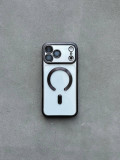 Чохол кольоровий Shining case з Magsafe на iPhone 17 Pro Max Black