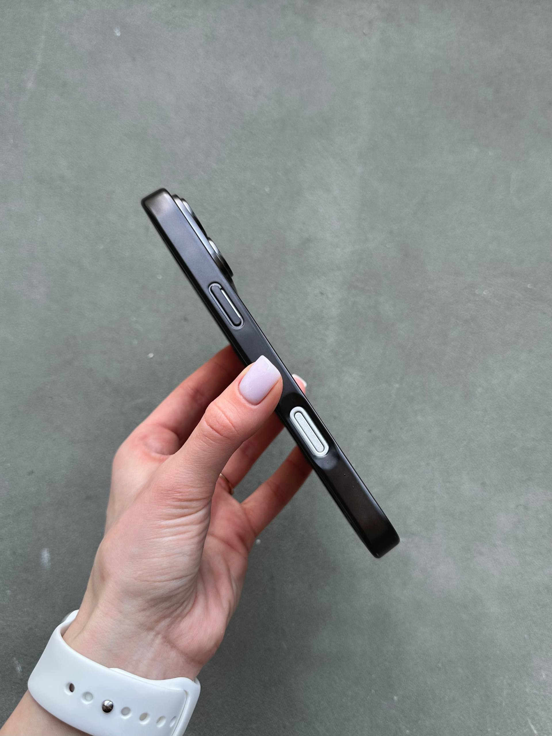 Чехол цветной Shining case с Magsafe на iPhone 17 Pro Max Black