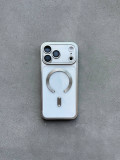 Чохол кольоровий Shining case з Magsafe на iPhone 17 Pro Max Silver
