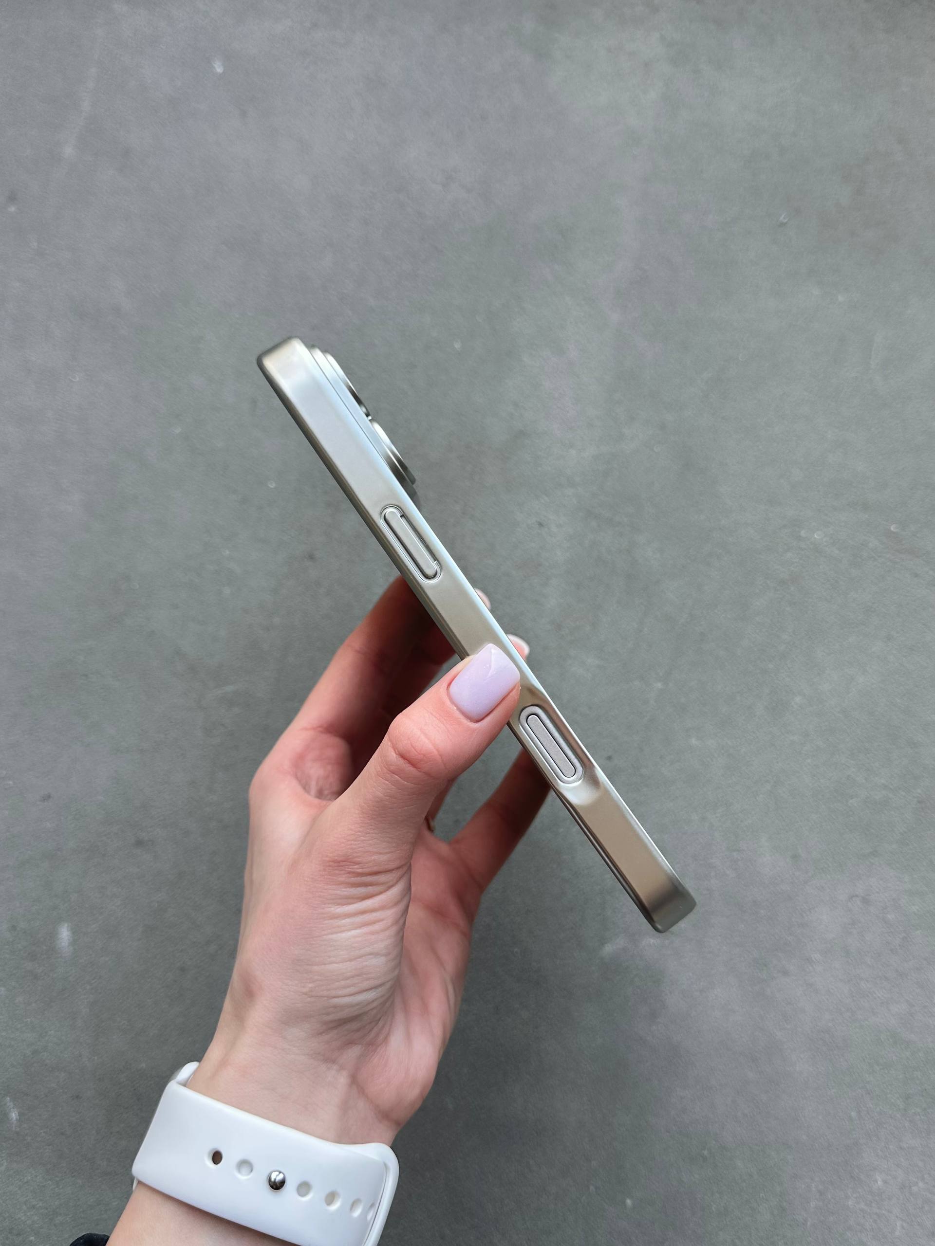 Чехол цветной Shining case с Magsafe на iPhone 17 Pro Max Silver