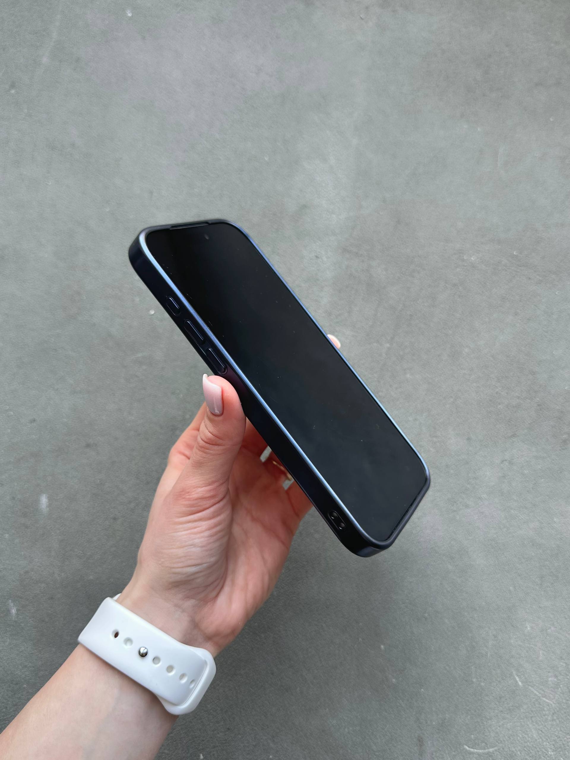 Чехол цветной Shining case с Magsafe на iPhone 17 Pro Max Dark Blue