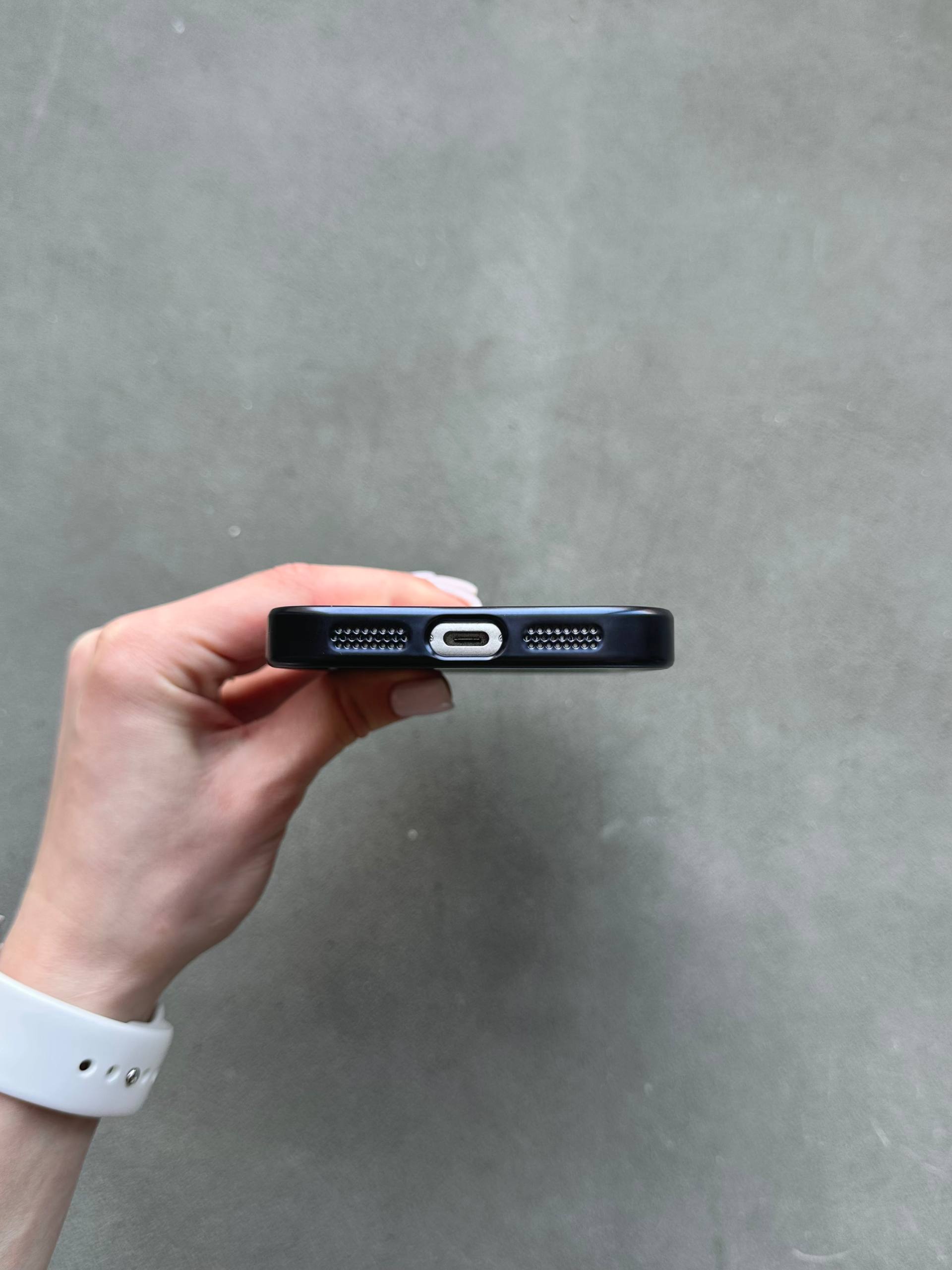 Чехол цветной Shining case с Magsafe на iPhone 17 Pro Max Dark Blue