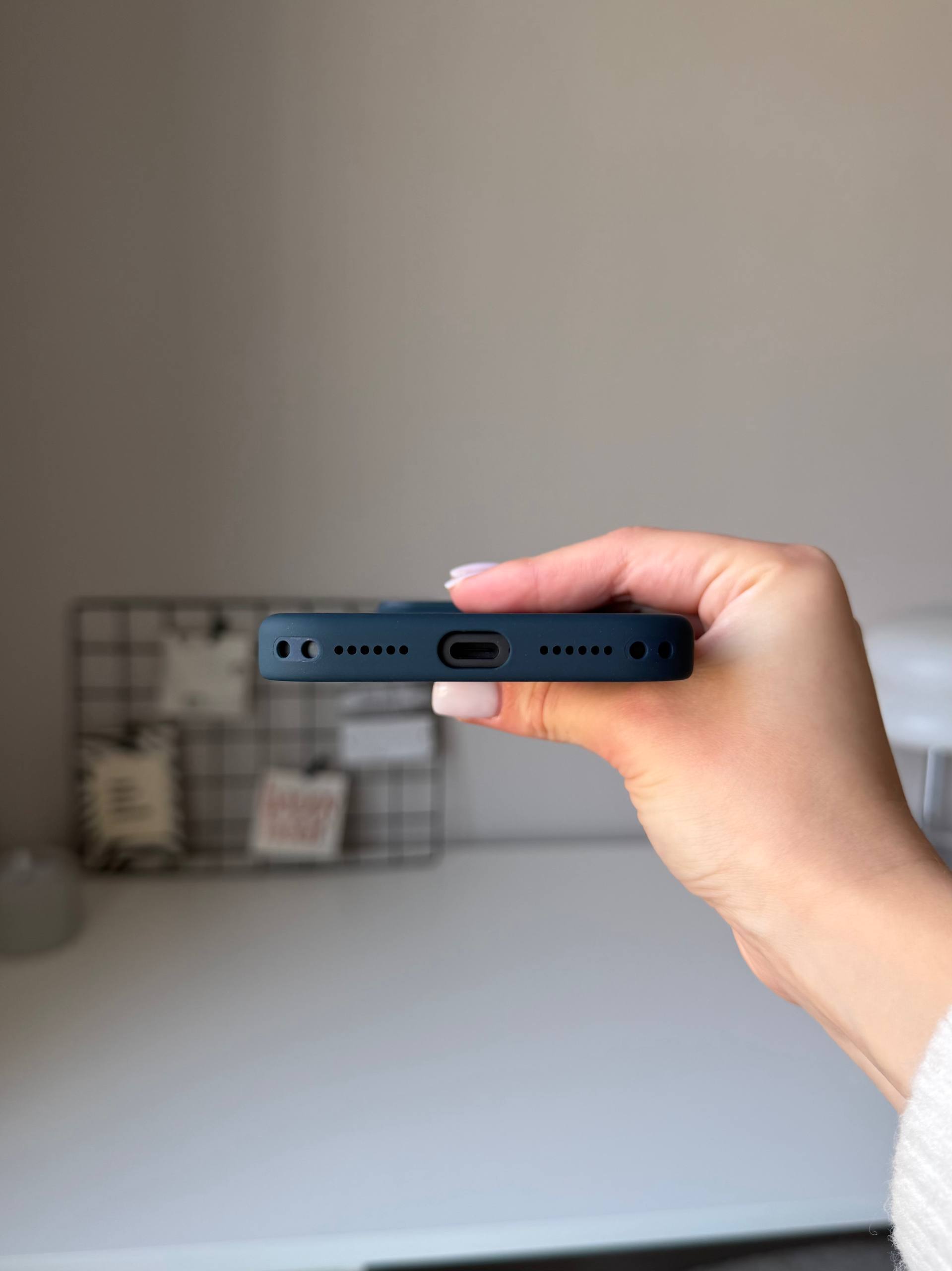 Чехол Silicone case с Magsafe на iPhone 18 Pro Navy Blue (04)