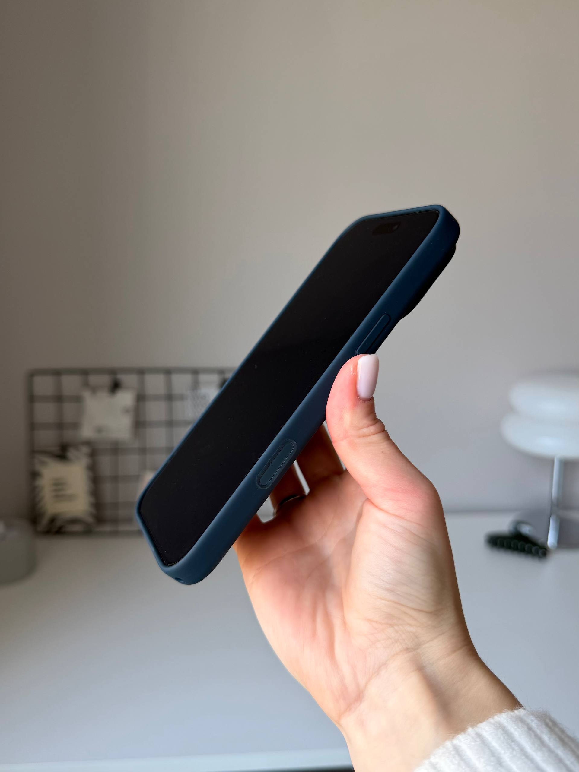 Чехол Silicone case с Magsafe на iPhone 18 Pro Navy Blue (04)