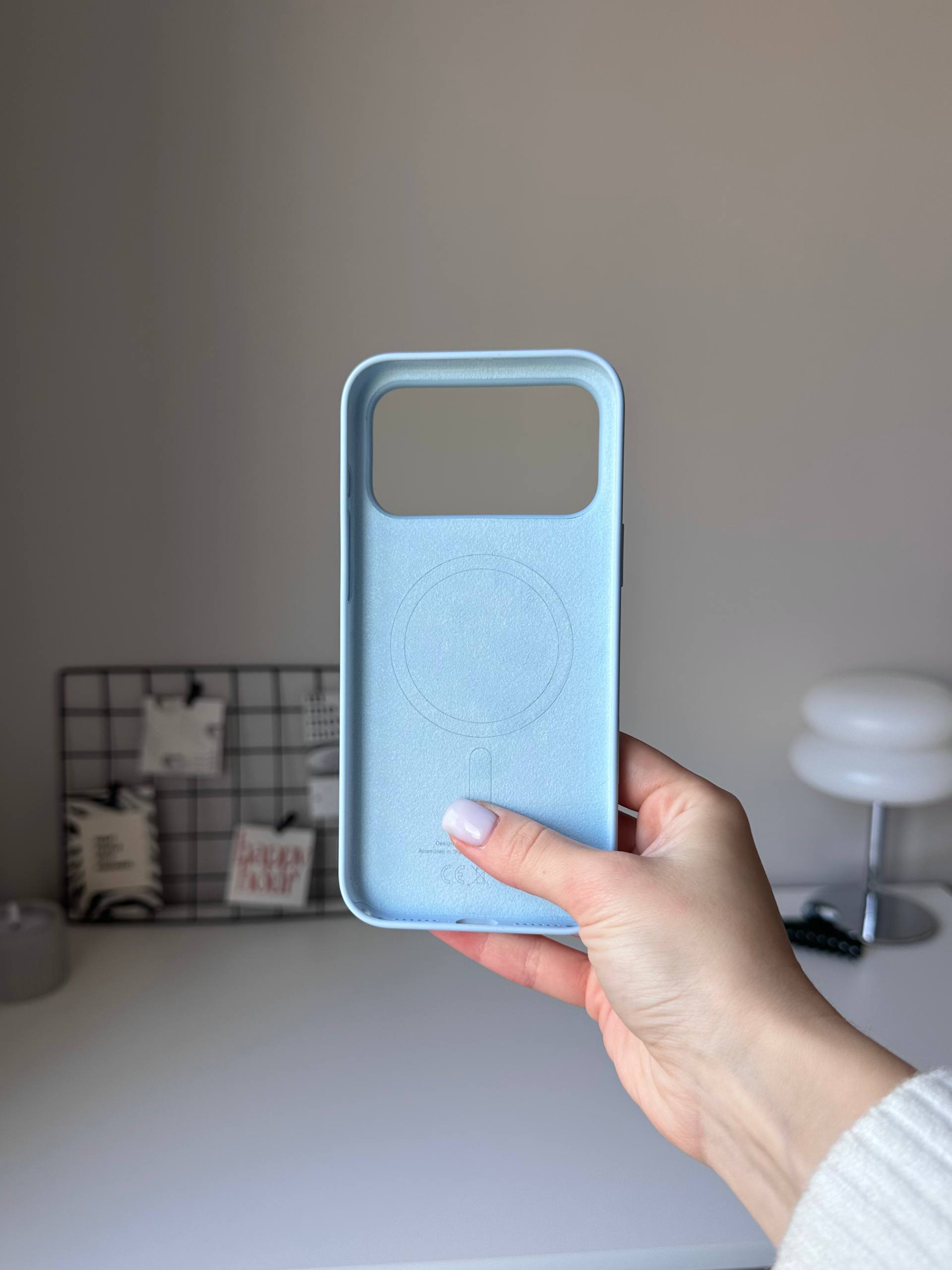 Чехол Silicone case с Magsafe на iPhone 18 Pro Max Crisp Blue (03)