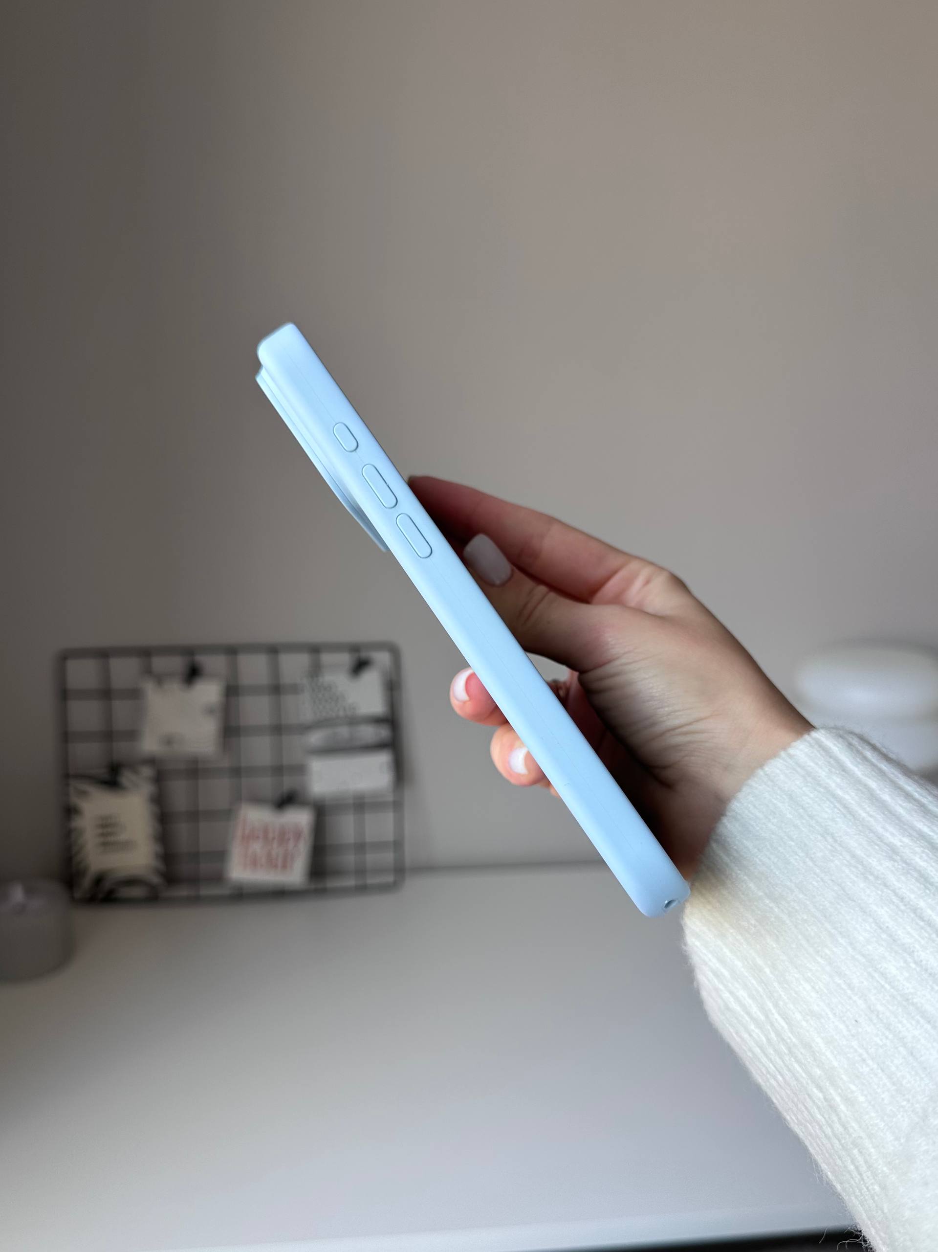 Чехол Silicone case с Magsafe на iPhone 18 Pro Max Crisp Blue (03)