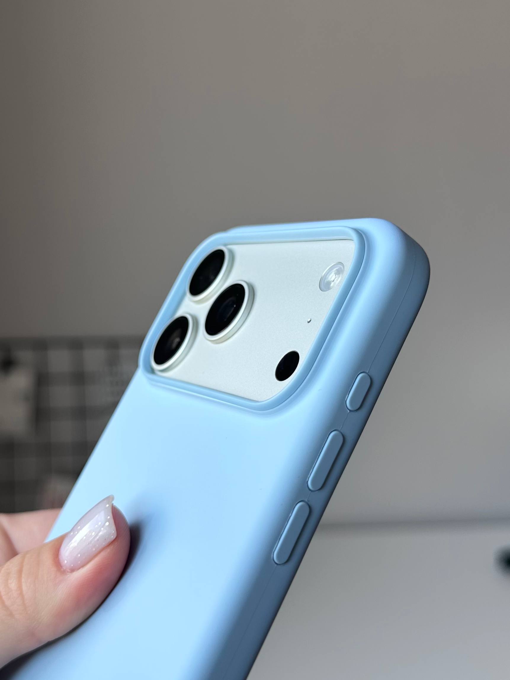 Чехол Silicone case с Magsafe на iPhone 18 Pro Max Crisp Blue (03)