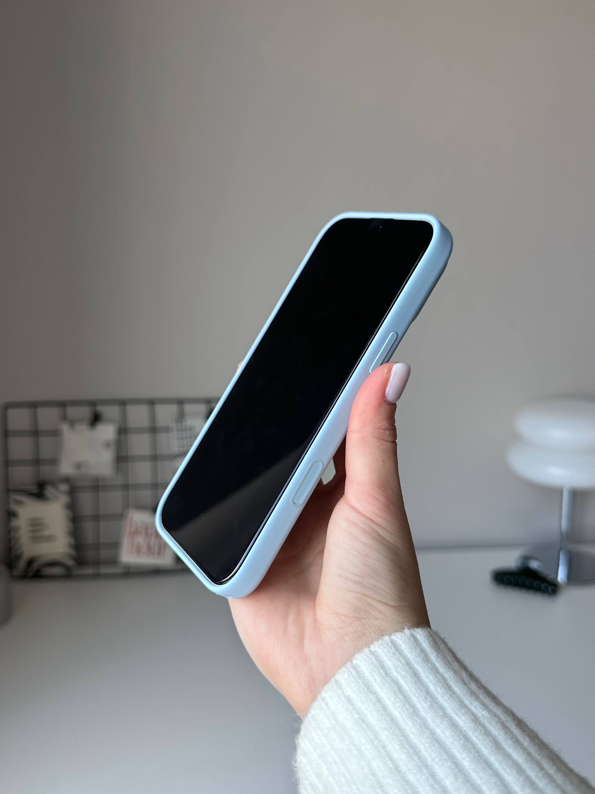 Чехол Silicone case с Magsafe на iPhone 18 Pro Max Crisp Blue (03)