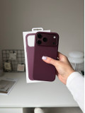 Чехол Silicone case с Magsafe на iPhone 18 Pro Max Burgundy (01)
