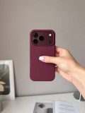 Чохол Silicone case з відкритою камерою на iPhone 18 Pro Max Plum (12)