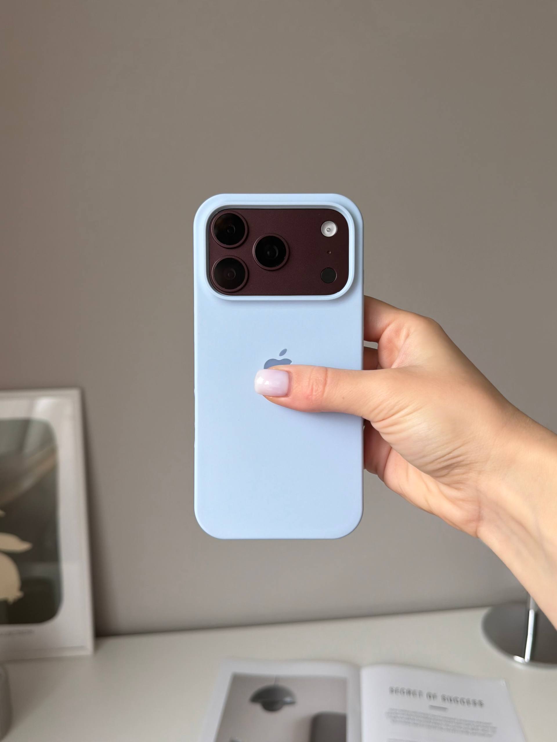 Чохол Silicone case з відкритою камерою на iPhone 18 Pro Lilac (05)