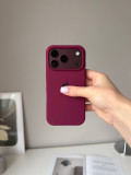 Чохол Silicone case з відкритою камерою на iPhone 18 Pro Max Marsala (18)