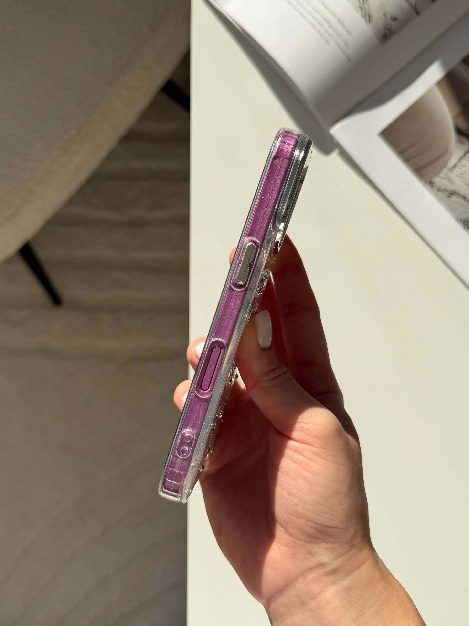 Чехол прозрачный Bow Case с бантиками на iPhone 16