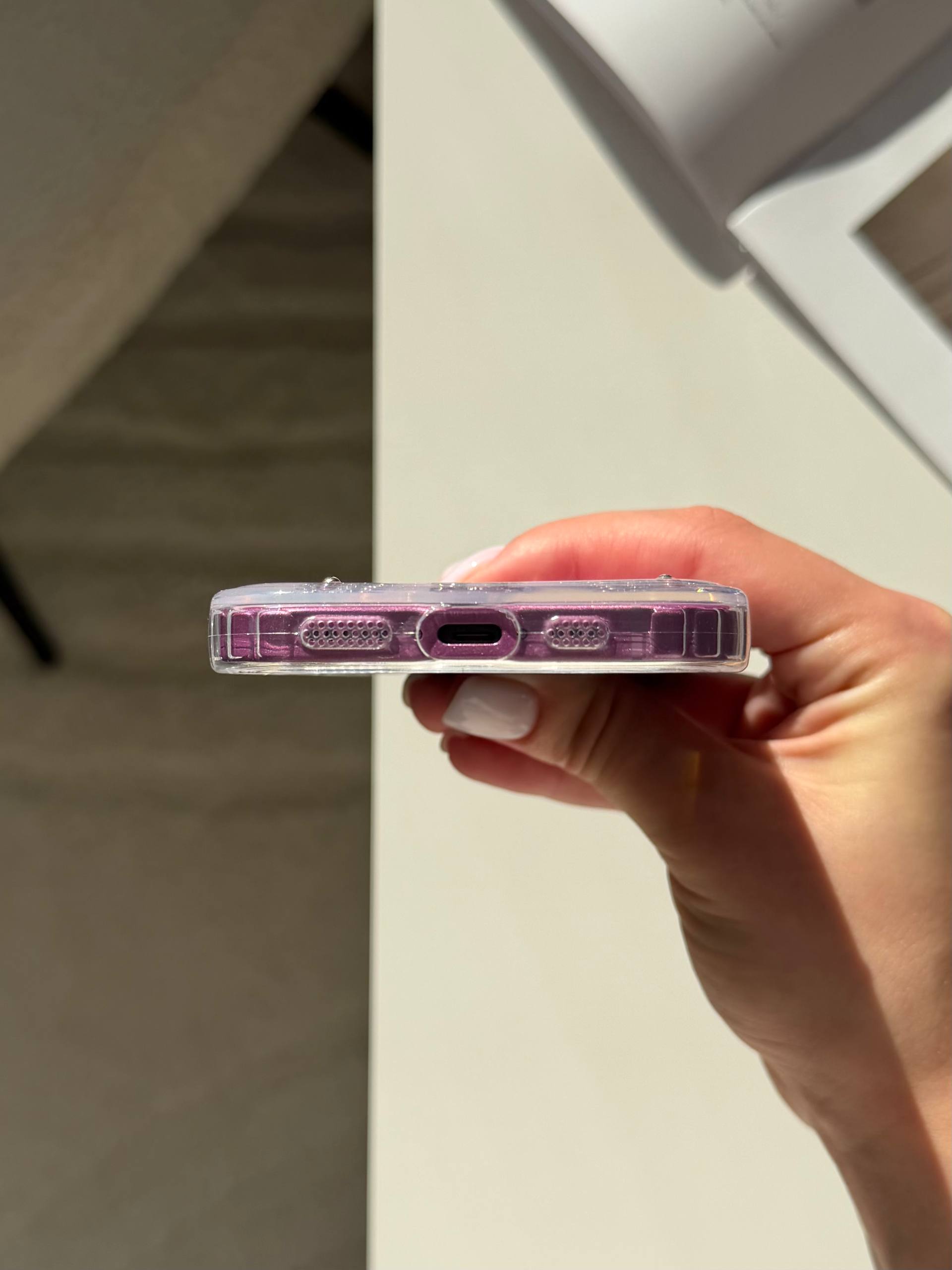 Чехол прозрачный Bow Case с бантиками на iPhone 16