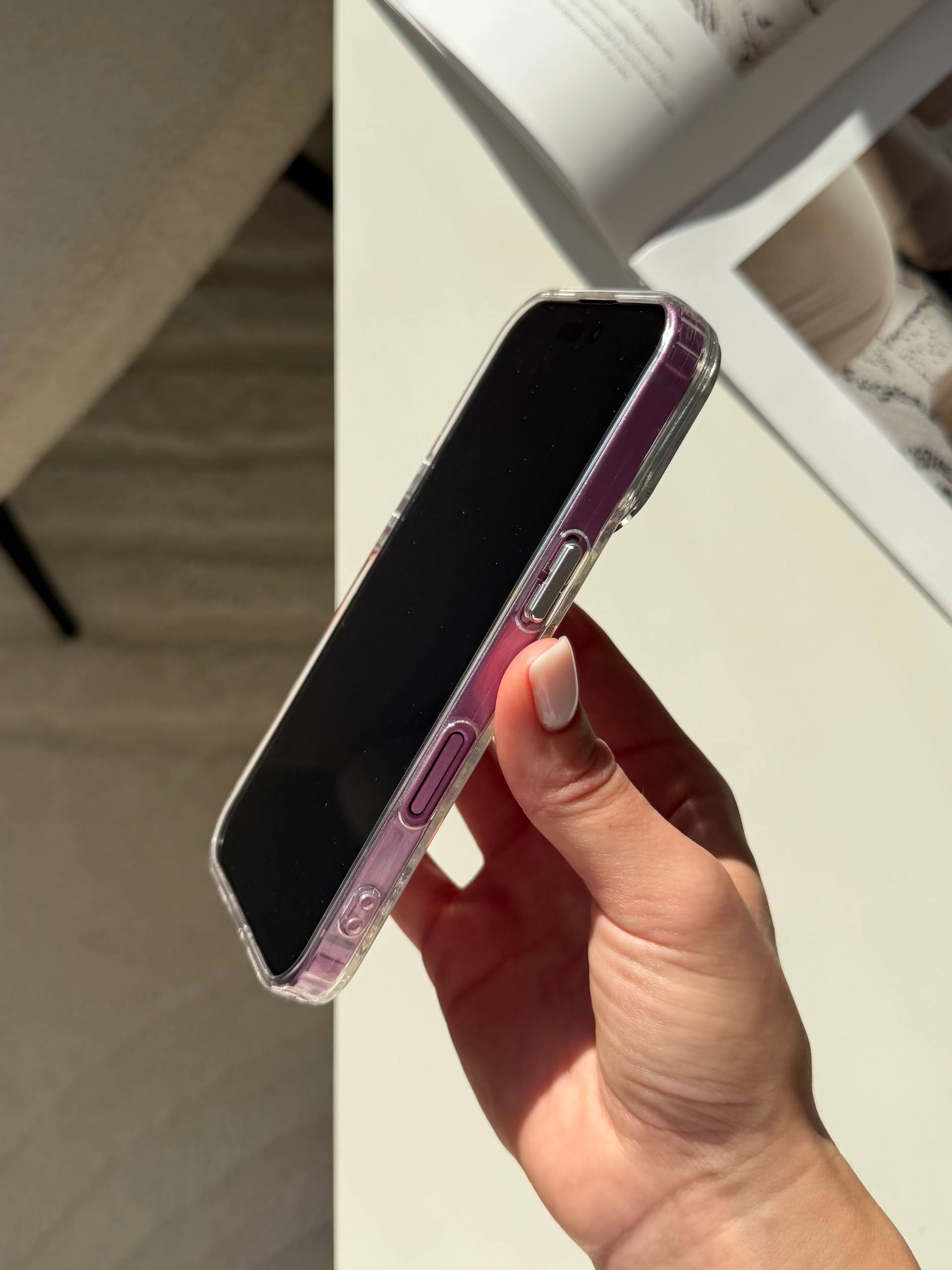 Чехол прозрачный Bow Case с бантиками на iPhone 16