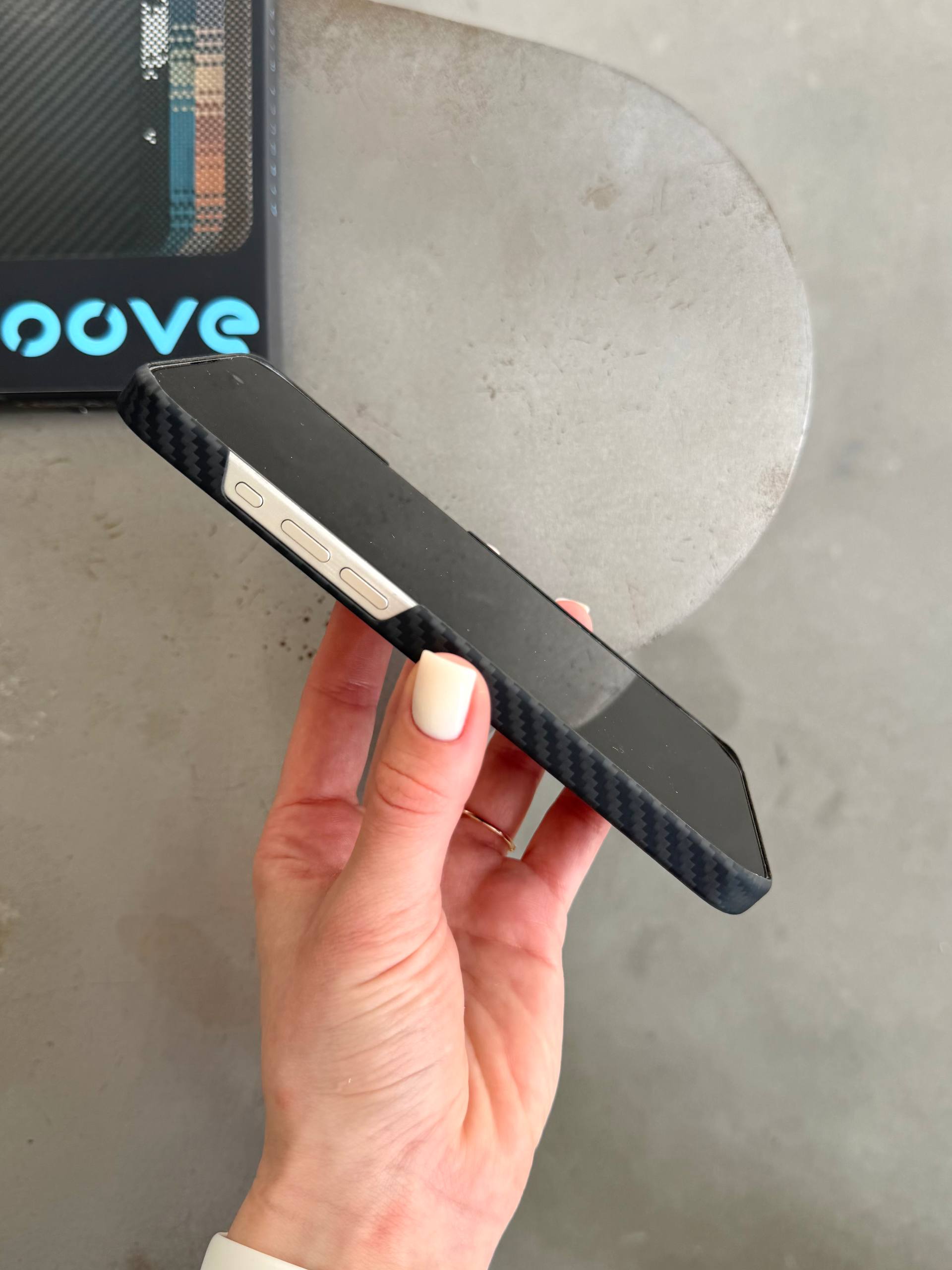 Чехол Proove Carbon Slim с MagSafe для iPhone 15 Pro Black