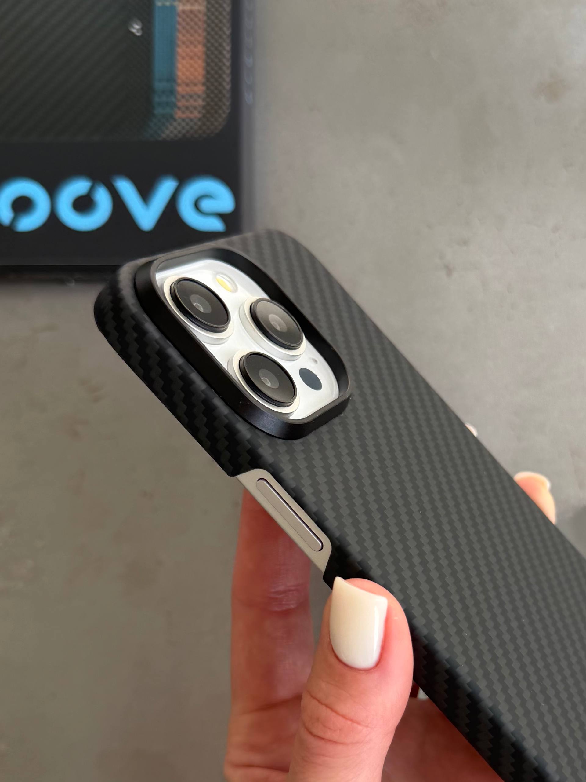 Чехол Proove Carbon Slim с MagSafe для iPhone 15 Pro Black