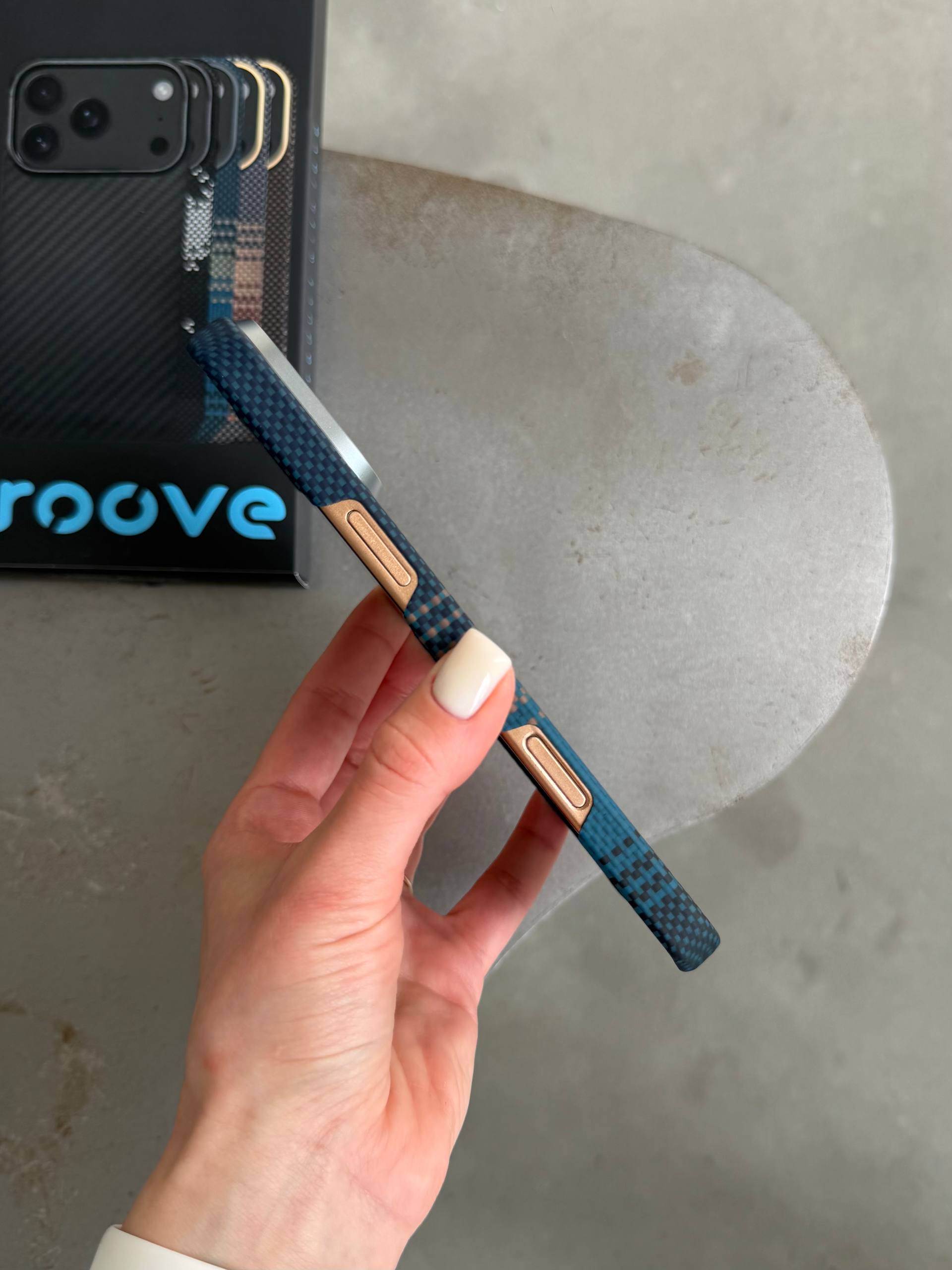 Чохол Proove Carbon Slim з MagSafe для iPhone 16 Pro Max Nightfall