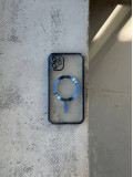 Чохол кольоровий Shining case з Magsafe на iPhone 11 Dark Blue