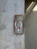 Чохол кольоровий Shining case з Magsafe на iPhone 11 Pink