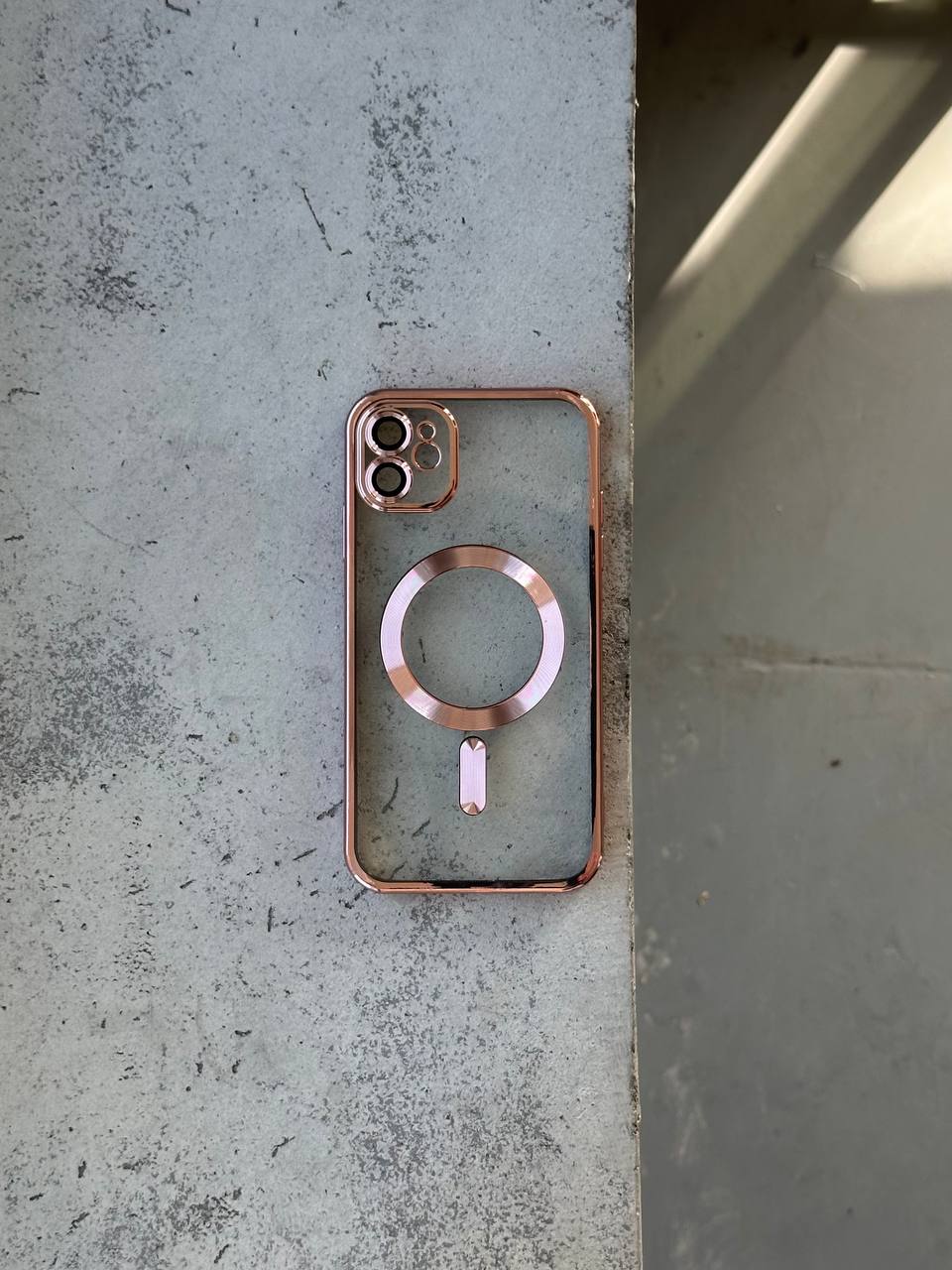 Чехол цветной Shining case с Magsafe на iPhone 11 Pink