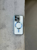 Чохол кольоровий Shining case з Magsafe на iPhone 11 Pro Max Blue