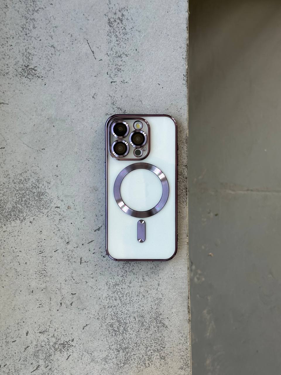 Чехол цветной Shining case с Magsafe на iPhone 11 Pro Max Dark Purple