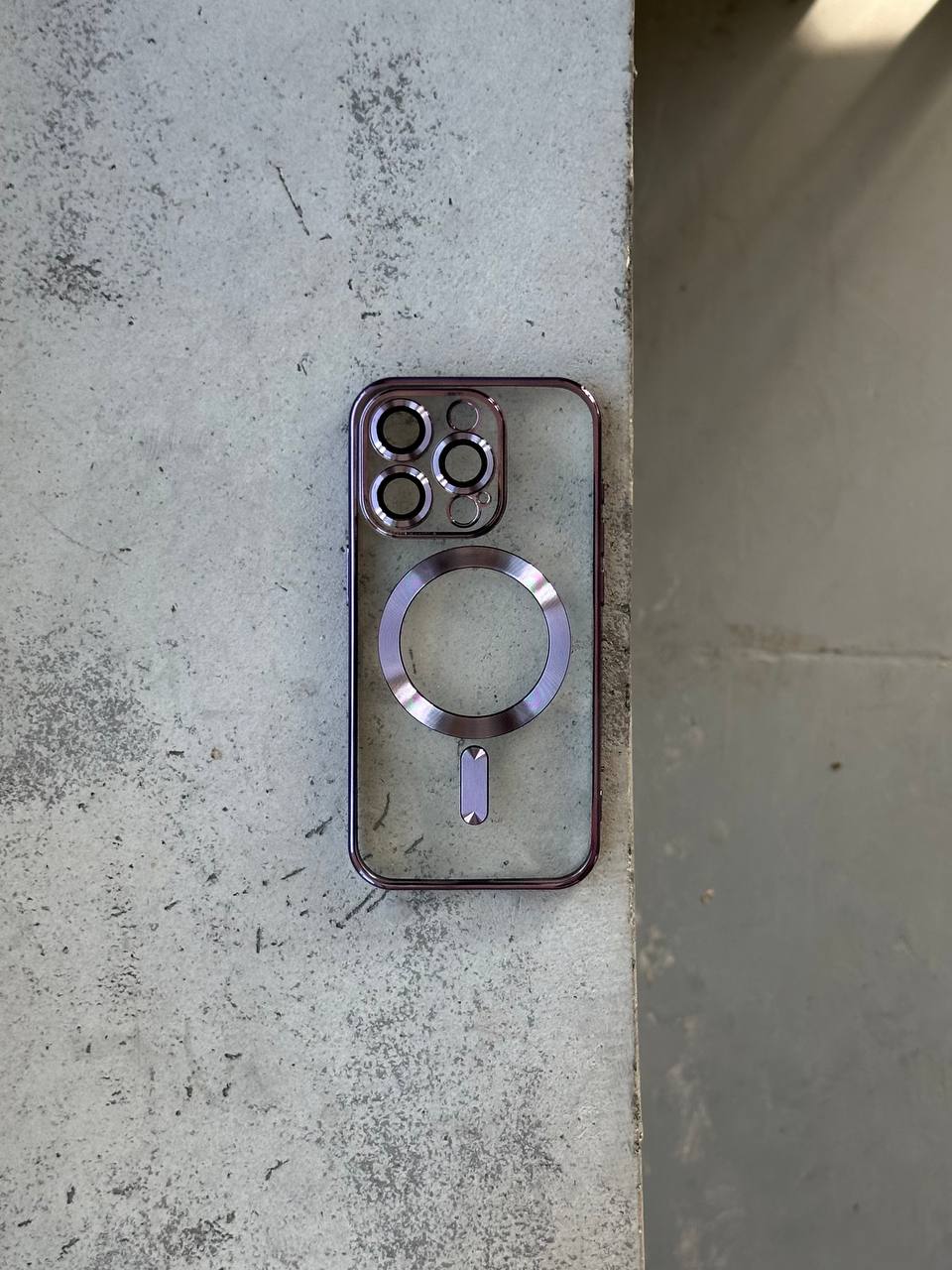 Чехол цветной Shining case с Magsafe на iPhone 11 Pro Dark Purple