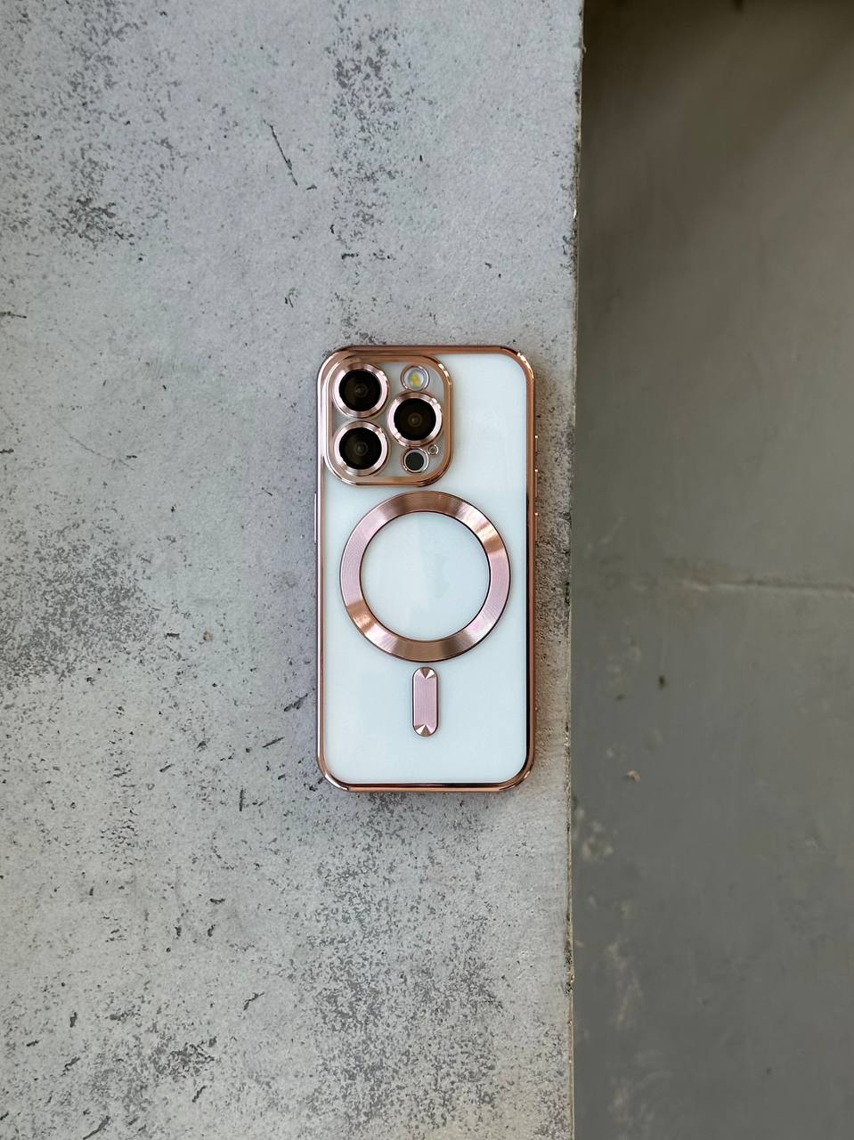 Чохол кольоровий Shining case з Magsafe на iPhone 13 Pro Max Pink